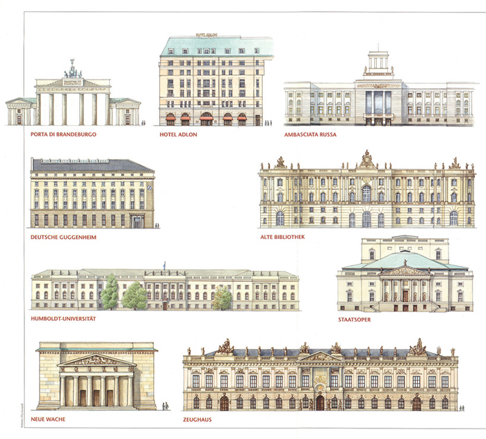 Berlino, monumenti di Unter den Linden,bd