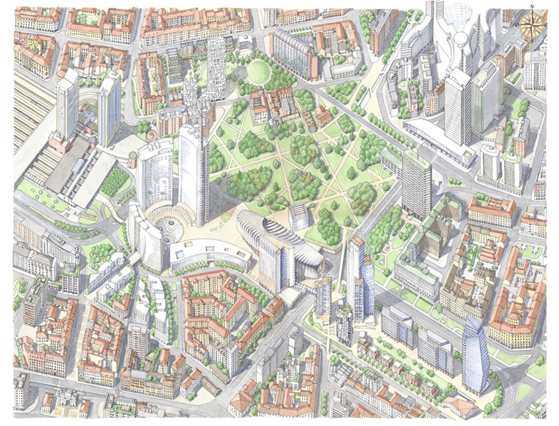 Milano,progetto Porta Nuova bd