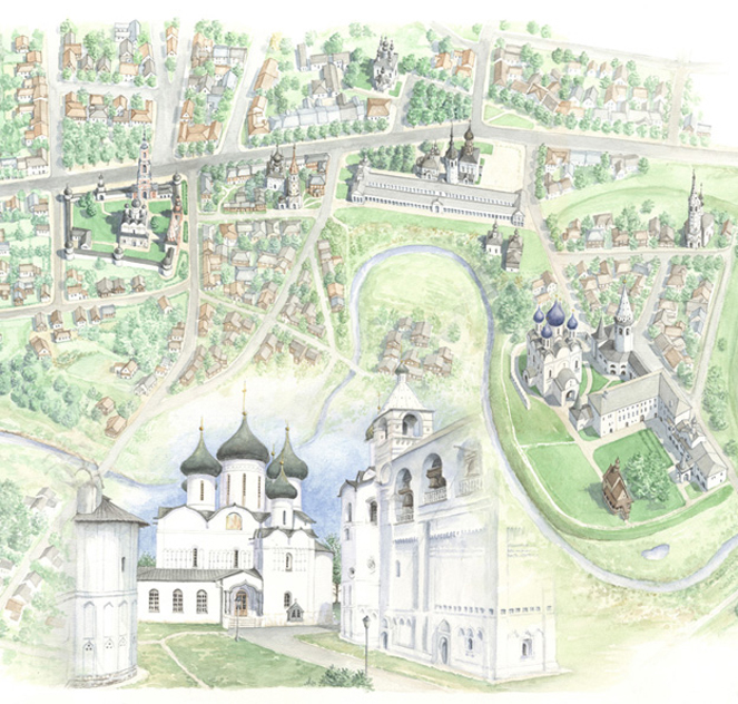Monasteri di Suzdal (part), Russia- bd